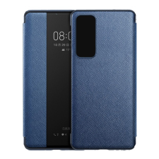Gigapack Tok álló, b&#337;r hatású (aktív flip, oldalra nyíló, view window, textil minta) kék gp-96628 mobiltelefon kellék