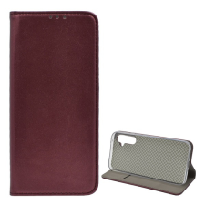 Gigapack Tok álló, b&#337;r hatású (flip, oldalra nyíló, asztali tartó) burgundy gp-135341 mobiltelefon kellék