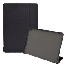 Gigapack Tok álló, bőr hatású (aktív FLIP, oldalra nyíló, TRIFOLD asztali tartó funkció) FEKETE [Apple IPAD 10.2 (2021)] tablet tok