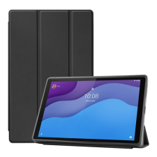 Gigapack Tok álló, bőr hatású (aktív FLIP, oldalra nyíló, TRIFOLD asztali tartó funkció) FEKETE Lenovo Tab M10 HD (TB-X306F) tablet tok
