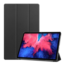 Gigapack Tok álló, bőr hatású (aktív FLIP, oldalra nyíló, TRIFOLD asztali tartó funkció) FEKETE [Lenovo Tab P11 (TB-J606F)] (5996591024455) tablet tok