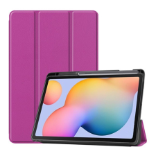 Gigapack Tok álló, bőr hatású (aktív FLIP, oldalra nyíló, TRIFOLD asztali tartó funkció, S Pen tartó) LILA [Samsung Galaxy Tab S6 Lite 10.4 LTE (SM-P619) 2022] (5996457966646) tablet tok
