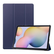 Gigapack Tok álló, bőr hatású (aktív FLIP, oldalra nyíló, TRIFOLD asztali tartó funkció) SÖTÉTKÉK Samsung Galaxy Tab S7 Plus WIFI 5G (SM-T976) tablet tok