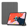 Gigapack Tok álló, bőr hatású (aktív FLIP, oldalra nyíló, TRIFOLD asztali tartó funkció) SZÜRKE [Apple IPAD Pro 12.9 (2018)] (5996457831883)