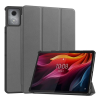 Gigapack Tok álló, bőr hatású (aktív FLIP, oldalra nyíló, TRIFOLD, asztali tartó) SÖTÉTSZÜRKE Lenovo Tab K11 Plus (TB352)