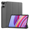Gigapack Tok álló, bőr hatású (aktív FLIP, oldalra nyíló, TRIFOLD, asztali tartó) SÖTÉTSZÜRKE Xiaomi Redmi Pad Pro