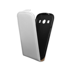 Gigapack Tok álló, bőr hatású (FLIP, lefelé nyíló, szilikon tartó) FEHÉR [Samsung Galaxy Ace 4 LTE (SM-G357FZ)] tok és táska