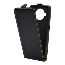 Gigapack Tok álló, bőr hatású (FLIP, lefelé nyíló, szilikon tartó) FEKETE [Xiaomi Mi 10T Lite 5G] tok és táska