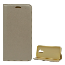 Gigapack Tok álló, bőr hatású (FLIP, oldalra nyíló, asztali tartó funkció) ARANY tok és táska