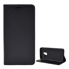 Gigapack Tok álló, bőr hatású (FLIP, oldalra nyíló, asztali tartó funkció) FEKETE Samsung Galaxy S9 (SM-G960) tok és táska