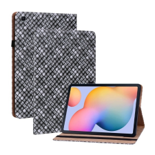 Gigapack Tok álló, bőr hatású (FLIP, oldalra nyíló, asztali tartó funkció, fonott minta) FEKETE Samsung Galaxy Tab S6 Lite 10.4 WIFI (SM-P610), Samsung Galaxy Tab S6 Lite 10.4 LTE (SM-P615) tablet tok