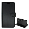 Gigapack Tok álló, bőr hatású (FLIP, oldalra nyíló, asztali tartó funkció, prémium) FEKETE