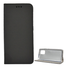 Gigapack Tok álló, bőr hatású (FLIP, oldalra nyíló, asztali tartó funkció, rombusz minta) FEKETE [Samsung Galaxy S10 Lite (SM-G770F) ] tok és táska