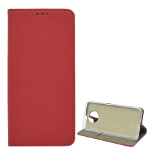 Gigapack Tok álló, bőr hatású (FLIP, oldalra nyíló, asztali tartó funkció, rombusz minta) PIROS Xiaomi Redmi Note 9T 5G tok és táska