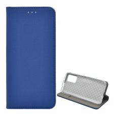 Gigapack Tok álló, bőr hatású (FLIP, oldalra nyíló, asztali tartó funkció, rombusz minta) SÖTÉTKÉK [Xiaomi Redmi 9T] tok és táska
