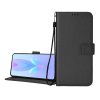 Gigapack Tok álló, bőr hatású (FLIP, oldalra nyíló, asztali tartó, rombusz + kézpánt) FEKETE OnePlus Nord CE 4 Lite 5G