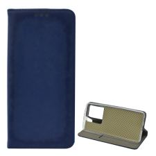 Gigapack Tok álló, bőr hatású (FLIP, oldalra nyíló, asztali tartó) SÖTÉTKÉK tok és táska