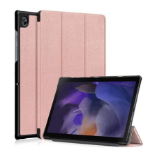 Gigapack Tok álló, bőr hatású (FLIP, oldalra nyíló, TRIFOLD asztali tartó funkció) ROZÉARANY Samsung Galaxy Tab A8 10.5 LTE (2021) SM-X205, Samsung Galaxy Tab A8 10.5 WIFI (2021) SM-X200 tablet tok