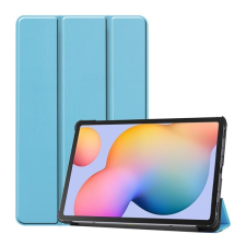 Gigapack Tok álló, bőr hatású (FLIP, oldalra nyíló, TRIFOLD asztali tartó funkció) VILÁGOSKÉK [Samsung Galaxy Tab S6 Lite 10.4 LTE (SM-P619) 2022] (5996457983353) tablet tok