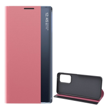 Gigapack Tok álló, textil hatású (aktív FLIP, oldalra nyíló, asztali tartó funkció, Smart View Cover) RÓZSASZÍN Samsung Galaxy A33 5G (SM-A336) tok és táska