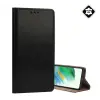 Gigapack Tok álló, valódi bőr (FLIP, oldalra nyíló, asztali tartó) FEKETE Xiaomi Redmi 15C 4G