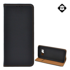 Gigapack Tok álló, valódi bőr (FLIP, oldalra nyíló, asztali tartó funkció) FEKETE [Samsung Galaxy S8 (SM-G950)] tok és táska