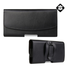 Gigapack tok fekvő, valódi bőr univerzális, 4.7 - 5.1" méret, FEKETE tok és táska