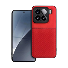 Gigapack Xiaomi 15 szilikon telefonvédő (ütésállóság, mágneses, bőr hatású hátlap, csíkos) piros tok és táska