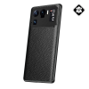 Gigapack Xiaomi Mi 11 Ultra 5G szilikon telefonvédő (valódi bőr bevonat) fekete