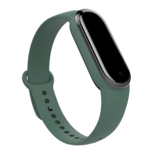 Gigapack Xiaomi Mi Band 6 pótszíj (egyedi méret, szilikon, állítható) sötétzöld okosóra kellék
