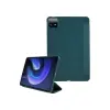 Gigapack Xiaomi Pad 6 tok álló, bőr hatású (aktív flip, oldalra nyíló, trifold, asztali tartó) sötétzöld