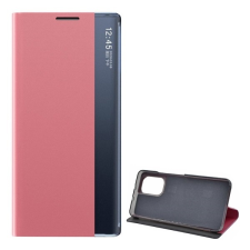 Gigapack Xiaomi Poco F3 ( K40, K40 pro) tok álló, textil hatású (aktív Flip, asztali tartó funkció) rózsaszín tok és táska