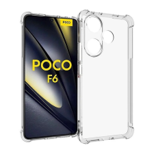 Gigapack Xiaomi Poco F6 szilikon telefonvédő (ütésállóság, légpárnás sarok) átlátszó tok és táska
