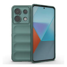 Gigapack Xiaomi Poco X6 5G szilikon telefonvédő (ütésállóság, kameravédő, 3d) sötétzöld tok és táska
