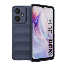 Gigapack Xiaomi Redmi 13C 5G szilikon telefonvédő (ütésállóság, kameravédő, 3d) sötétkék tok és táska
