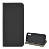 Gigapack Xiaomi Redmi 9A (Redmi 9 AT) tok álló, bőr hatású (Flip, asztali tartó funkció, rombusz minta) fekete