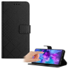 Gigapack Xiaomi Redmi A3 négyzet mintás fliptok fekete (GP-155716)