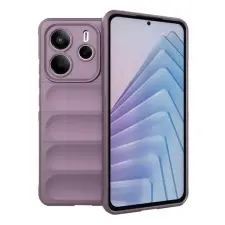 Gigapack Xiaomi Redmi Note 14 4G  szilikon telefonvédő (ütésállóság, kameravédő, 3d) lila tok és táska