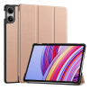 Gigapack Xiaomi Redmi Pad Pro tok álló, bőr hatású (aktív flip, oldalra nyíló, trifold, asztali tartó) rozéarany
