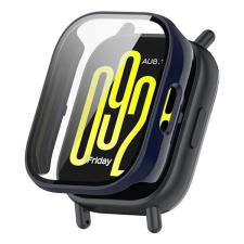 Gigapack Xiaomi Redmi Watch 5 Active műanyag keret (bumper, ütésállóság + kijelzővédő üveg) sötétkék okosóra kellék