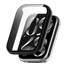 Gigapack Xiaomi Smart Band 9 Pro műanyag keret (bumper, ütésállóság + kijelzővédő üveg) fekete okosóra kellék