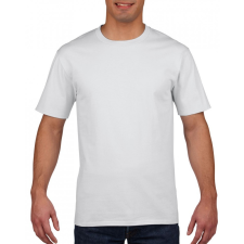 GILDAN 4100 prémium pamut póló, fehér - L férfi póló