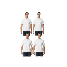 GILDAN 4 db-os pólócsomag Gildan GI3000 körkötött rövid ujjú férfi pamut póló, White-2XL