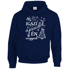 GILDAN Az igazi ajándék én vagyok - Unisex Kapucnis Pulóver