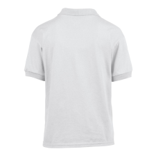 GILDAN DryBlend 50/50 galléros rövid ujjú gyerekpóló , Gildan GIB8800, White-M gyerek póló