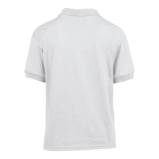 GILDAN DryBlend 50/50 galléros rövid ujjú gyerekpóló , Gildan GIB8800, White-S