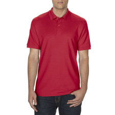 GILDAN DryBlend férfi galléros póló dupla piké anyagból, Gildan GI75800, Red-XL férfi póló