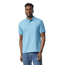 GILDAN DryBlend rövid ujjú galléros férfi póló, Gildan GI8800, Light Blue-L
