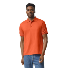 GILDAN DryBlend rövid ujjú galléros férfi póló, Gildan GI8800, Orange-3XL férfi póló