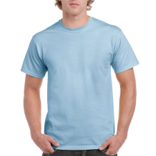 GILDAN Előmosott kerek nyakkivágásu ultra póló, Gildan GI2000, Light Blue-3XL férfi póló